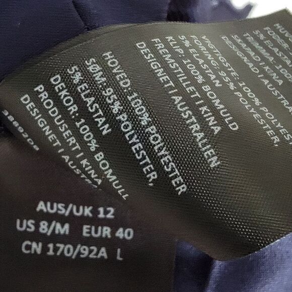 NWOT Indigo Blue High Neck Sleeveless Lace Dress - Picture 8 of 8